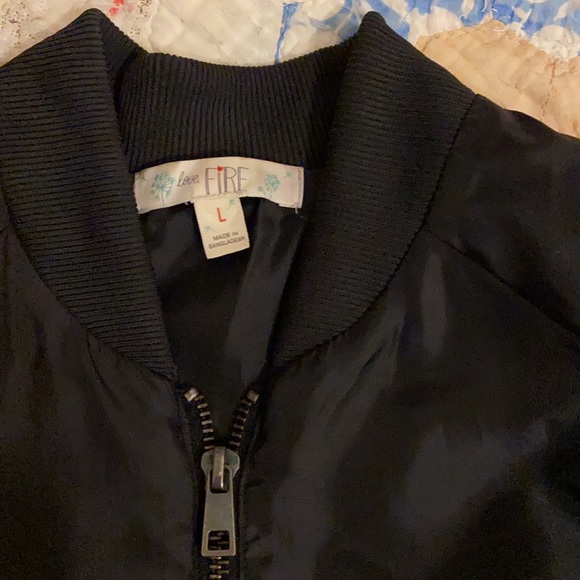 Love fire bomber jacket sz L juniors - Picture 2 of 6